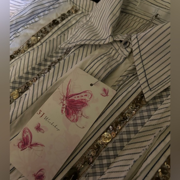 3J Workshop by Johnny Was Pinstripe Tuxedo Dutch Dress S NWT - Picture 8 of 9